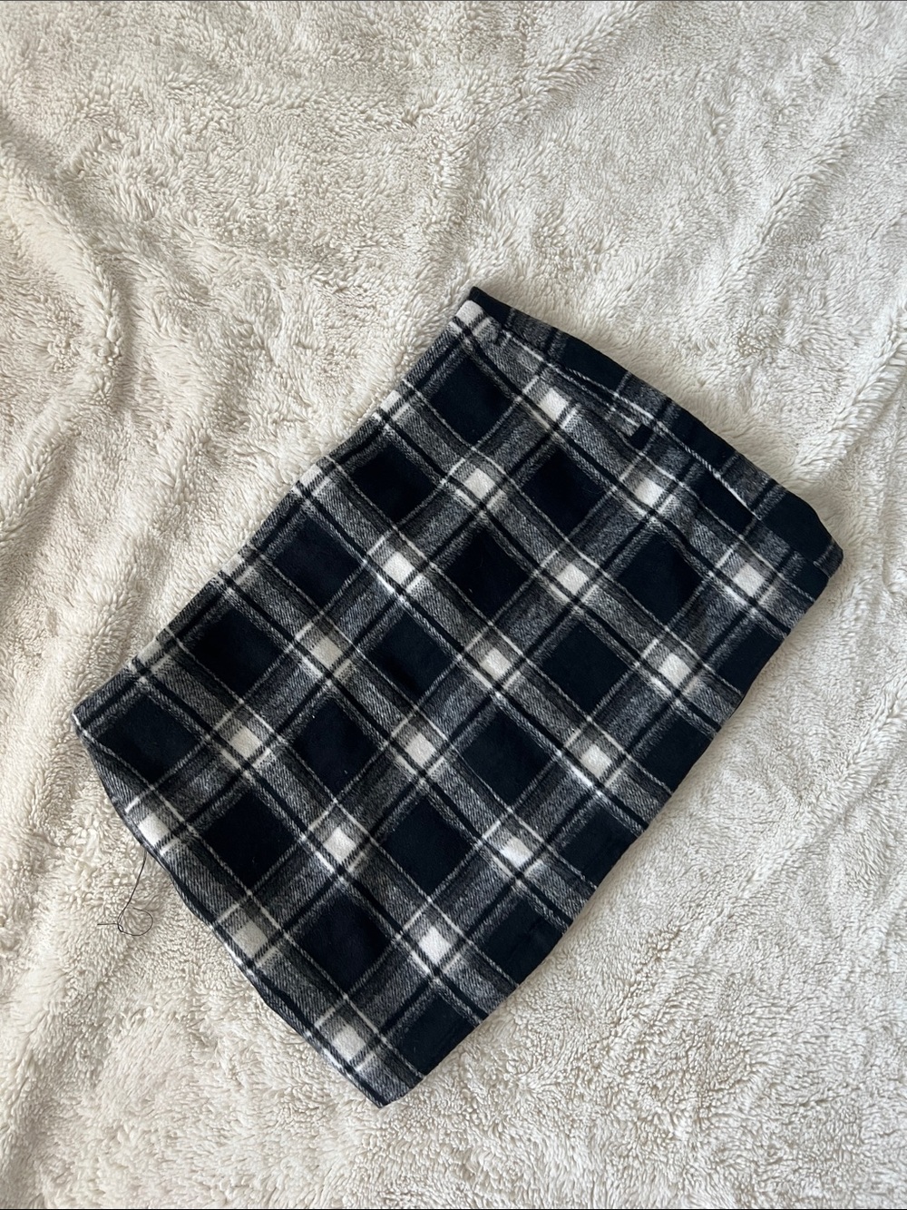 Forever 21 Black & White Plaid Pencil Skirt
